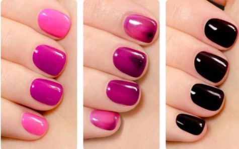 The nail polish dipped in any liquid containing incapacitating agent will change color upon contact
