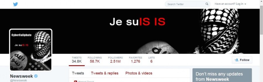 Newsweek Twitter account hacked by ISIS