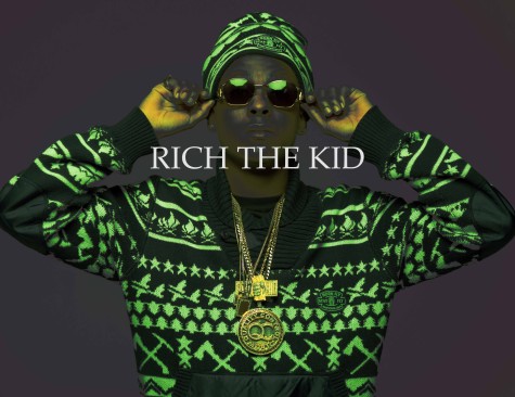 Producer Rich the Kid, posing for his new line of clothing, TRAP.