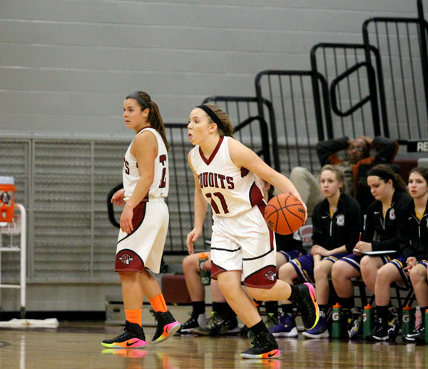 Junior Olivia Ori warming up for her home game against Wauconda.