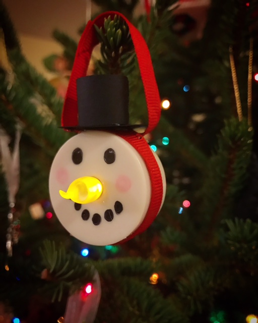 Snowman Candle Ornament: DIY