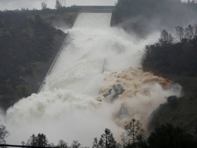 The Oraville dam showed signs of dangerous overflow after a tremendous amount of rain received in this area of California.