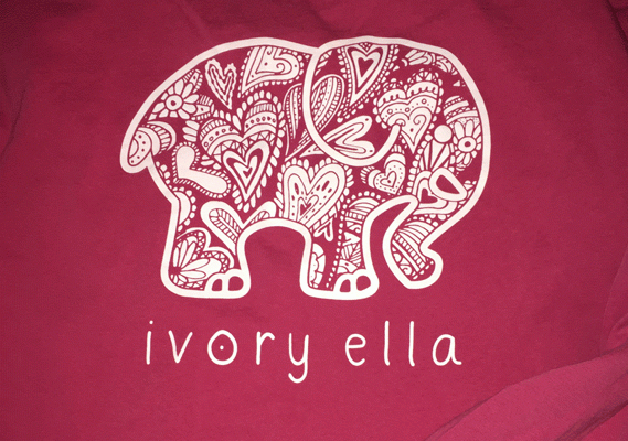 Ivory Ella is a unique merchandise brand that supports elephants through its profits.