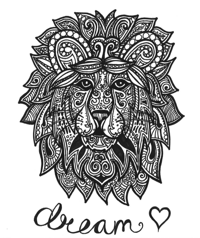Weekly Coloring Page: Lion Heart