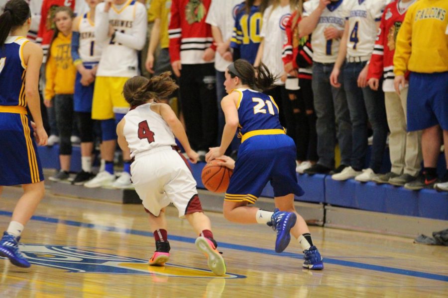 Girls basketball during the 2017 season.