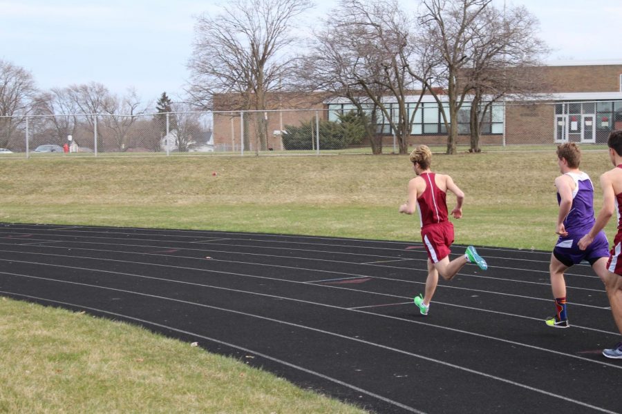 the boys track meet At North Chicago