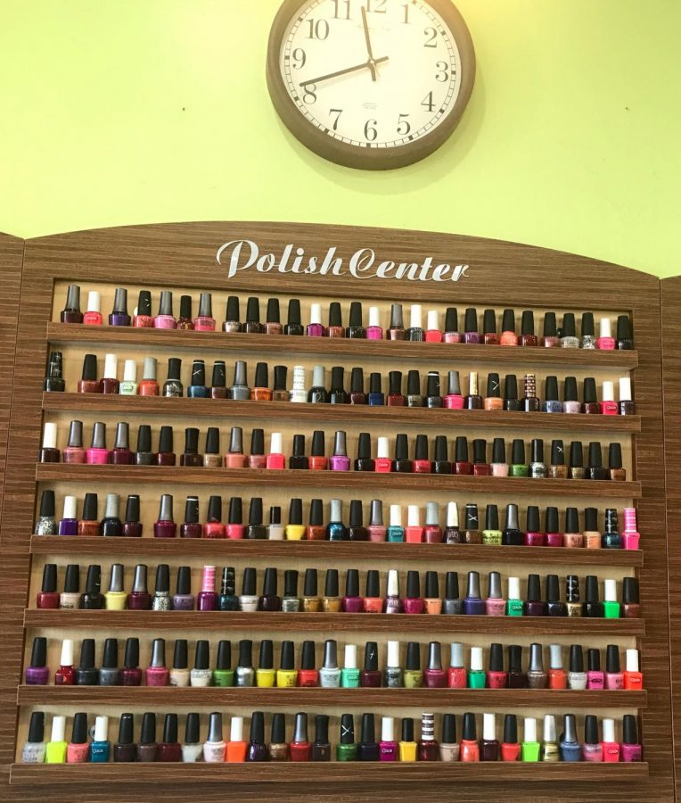 Choosing+between+the+many+colors+of+nail+polish+is+one+the+decisions+that+are+made+while+preparing+for+Homecoming.