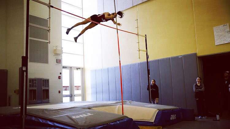 Noor Abdellatif leads the Sequoits to victory through her pole vaulting.