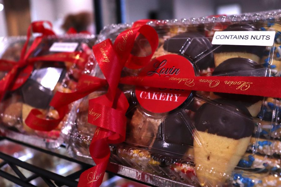 Lovin Oven Cakery has pre-packaged treats to bring home with you.