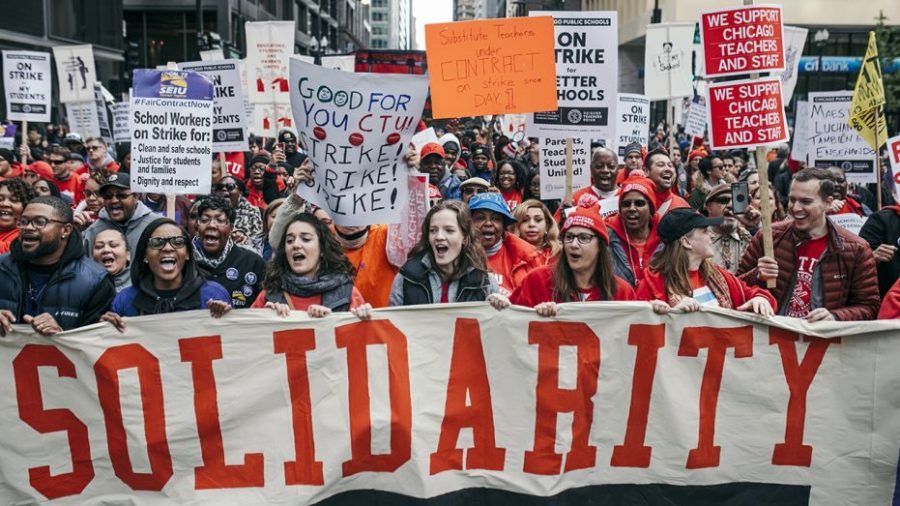 Teachers%2C+parents%2C+and+pedestrians+have+been+involved+in+the+strike.+According+to+the+Chicago+Tribune%2C+the+CTU+and+the+CPS+are+currently+negotiating+to+find+solutions.