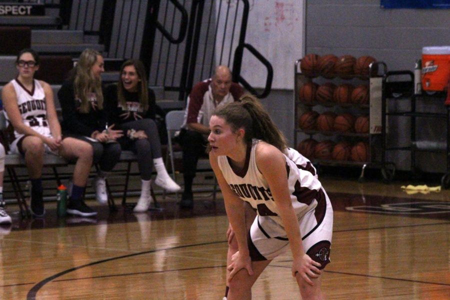 Gianna Riforgiato stays focused while defending during Antiochs game against Richmond Burton.