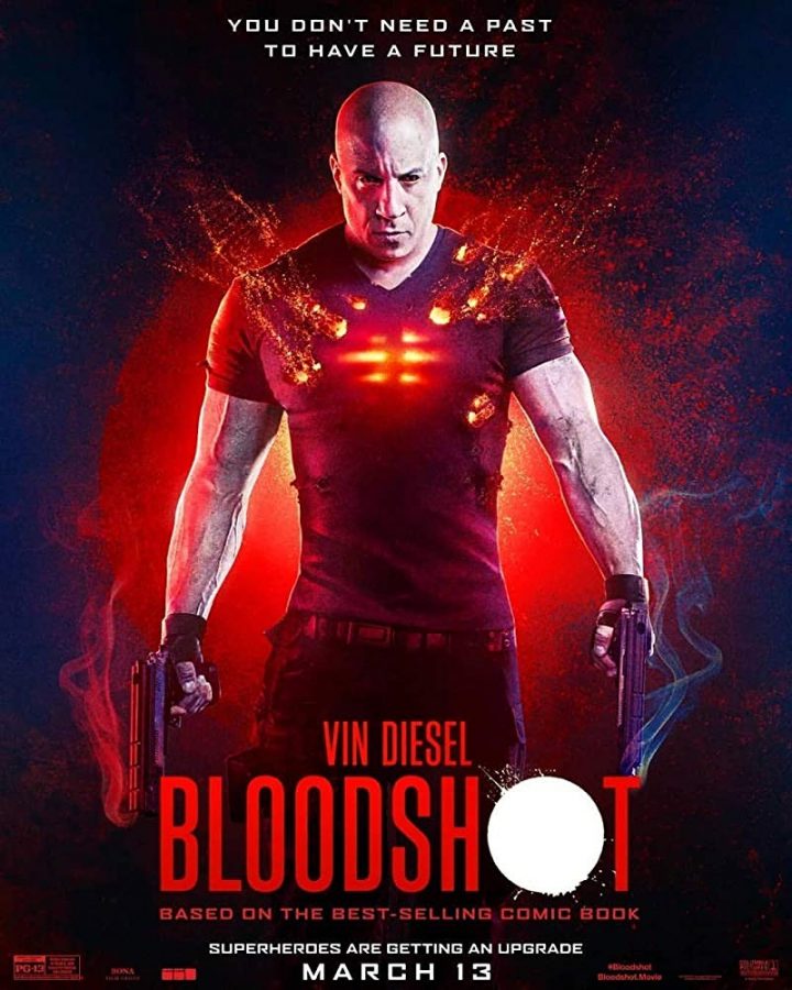 Bloodshot follows a ex marine who was hurt in battle but was repaired with nanotechnology  to be invincible. 