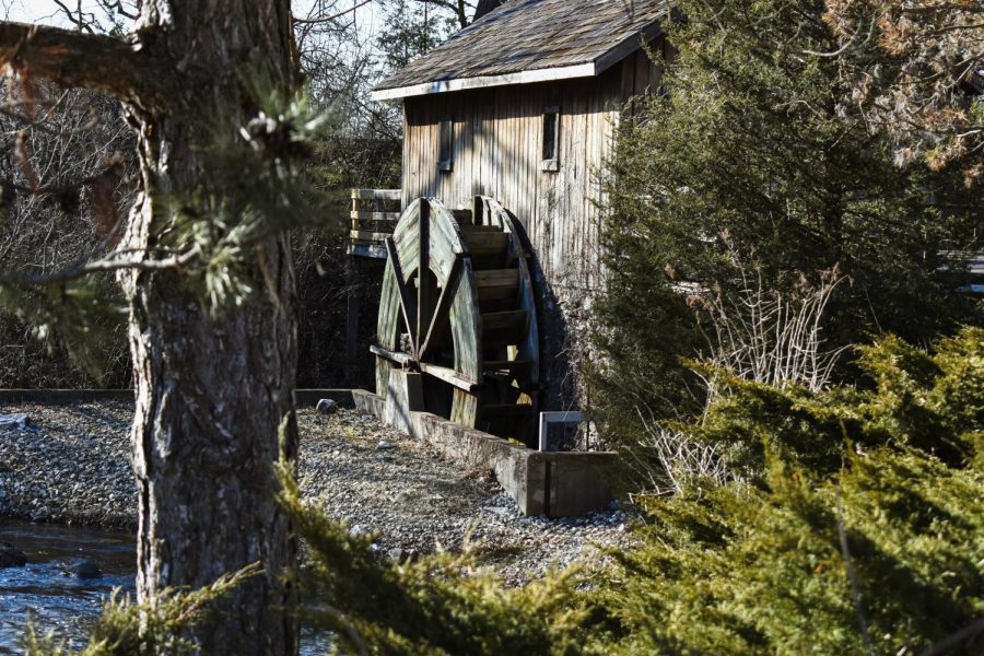 The Hiram Buttrick Sawmill was originally built in 1839. Today, a replica stands a few hundred feet away from the mill’s original location. 