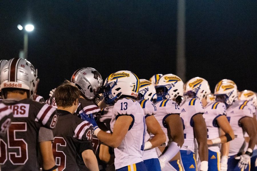 There were no hard feelings to be seen after the game.