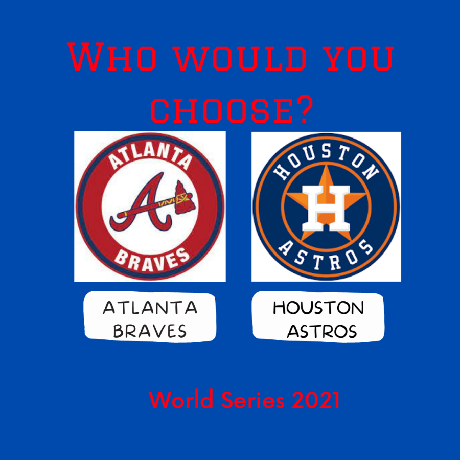 The Houston Astros take on the Atlanta Braves in the 2021 World Series.