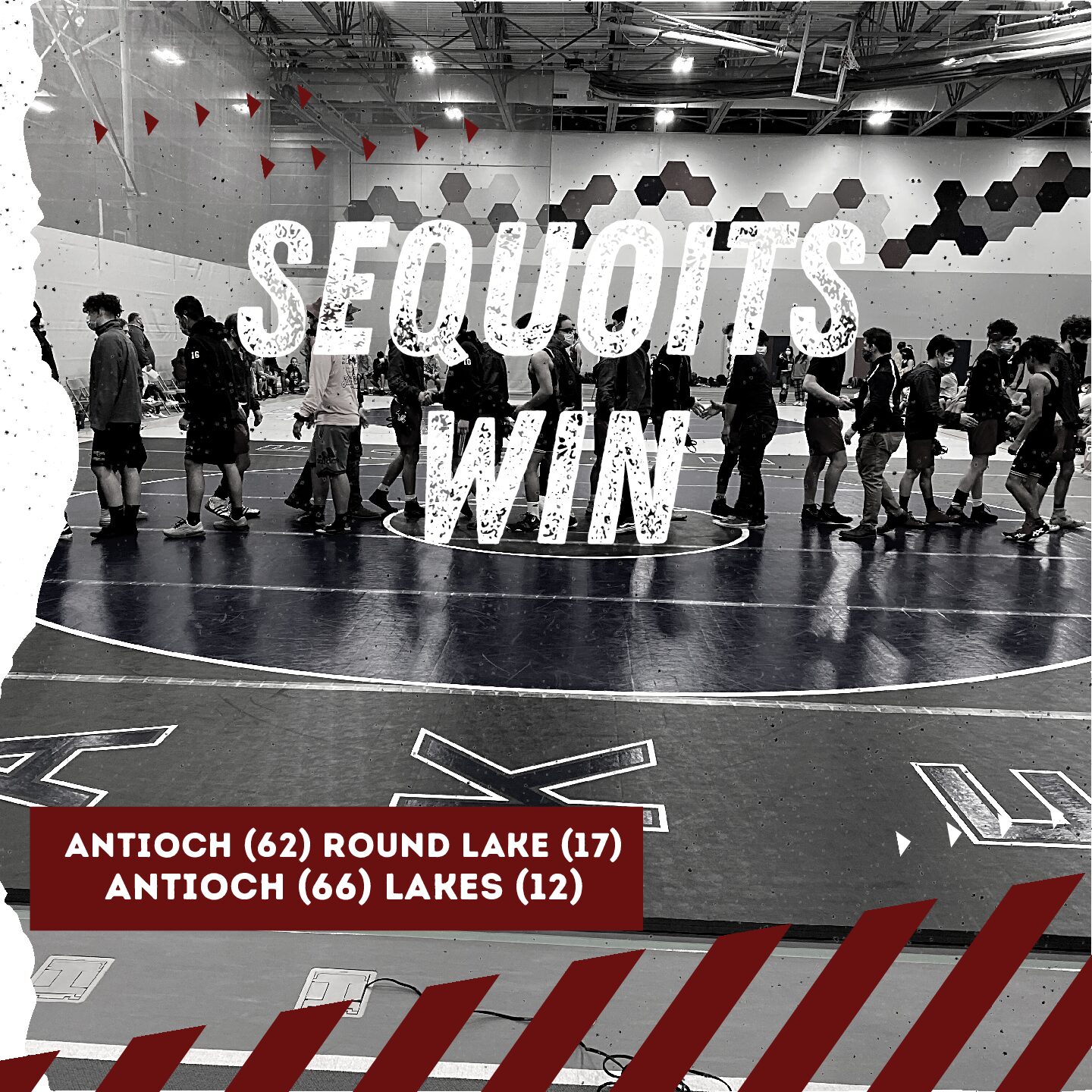 Antioch defeated Lakes and Round Lake in the first wrestling meet at the new District 117 Fieldhouse.