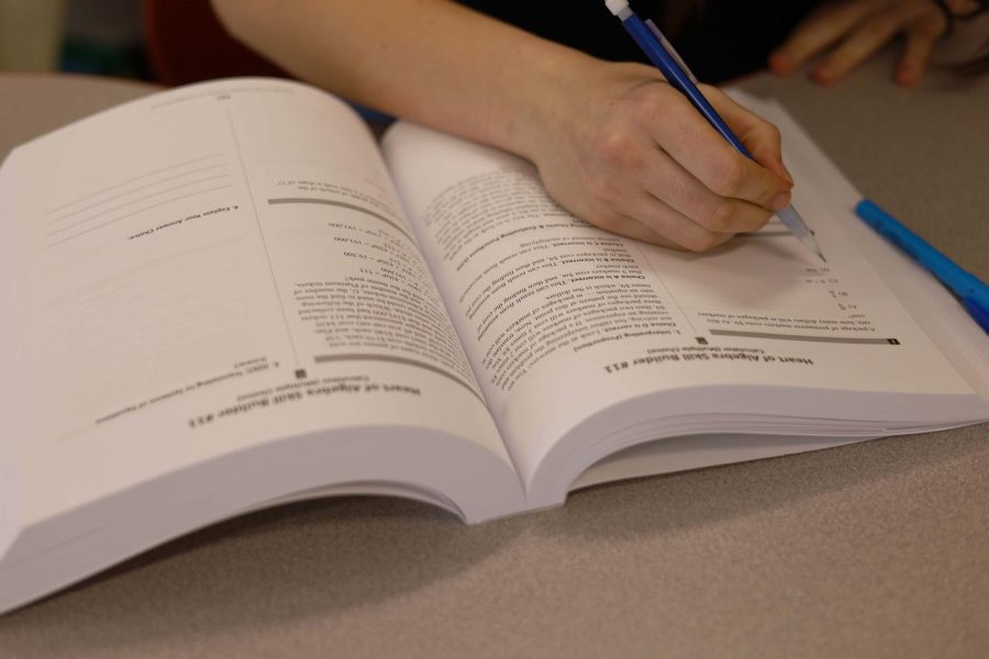 Students received an SAT prep book with their enrollment in either of the SAT prep classes.