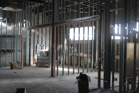 This is the current foundation for the future conference rooms of the APLD. These conference rooms are located in the recently built extension of the library.