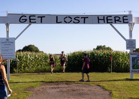 Antioch cross country races at Richardsons Corn Maze