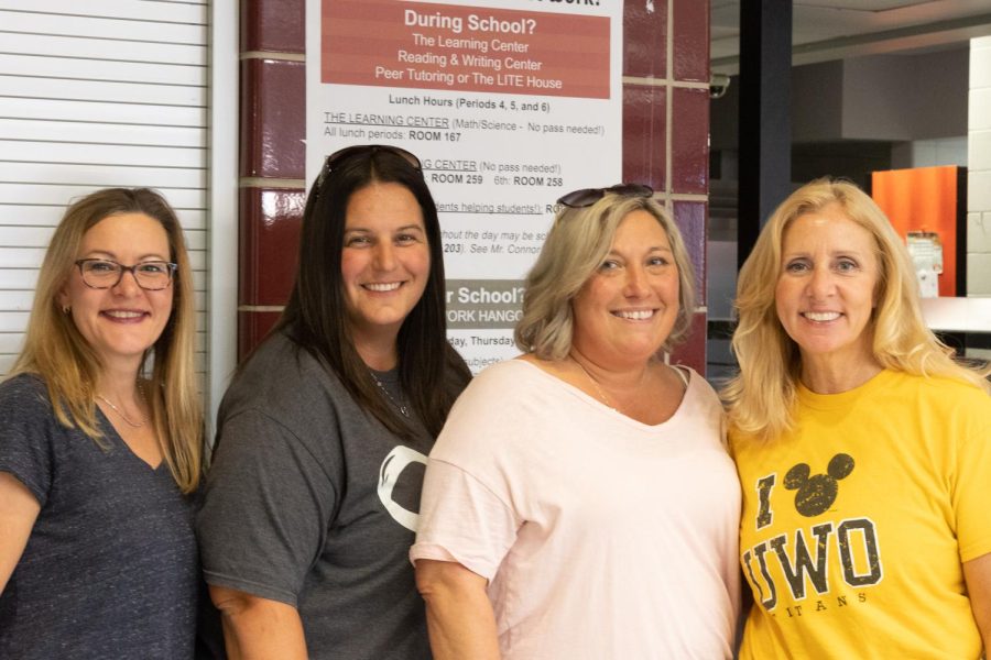 (Pictured left to right) Mrs. LaCerba, Mrs. Baylen, Mrs. Quirke and Mrs. Volkmar