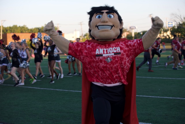 Sequoit Stan at the 2022 Lakes vs. Antioch football game