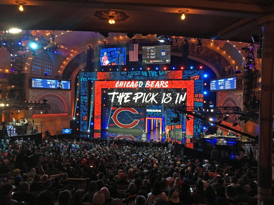 Chicago Bears ready to draft with the 9th pick in the NFL Draft.