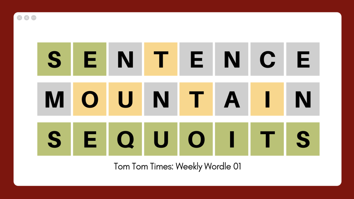 Tom Tom Times: Weekly Wordle 01