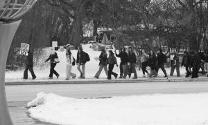 On January 27, 2026, over 50 ACHS students leave school to protest against ICE.